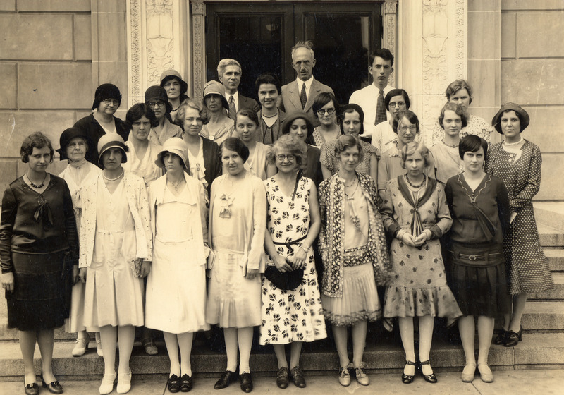 After taking over as Head Librarian, Charles Brown worked to professionalize and expand the staff of the
library. With a new larger space and the expanded services, increased staffing was needed to operate
the library. By the time the new building opened, all full-time staff had turned over, with four of the
seven having degrees in Library Science, and the number of part-time staff increased from 13 to 19.