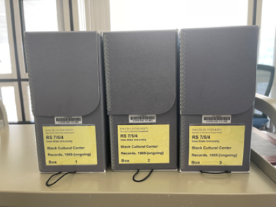 Collections kept in these organized boxes provided historical details