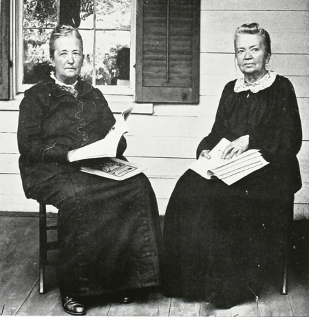 Black and white image of Althea Sherman and her sister, Dr. Amelia Sherman