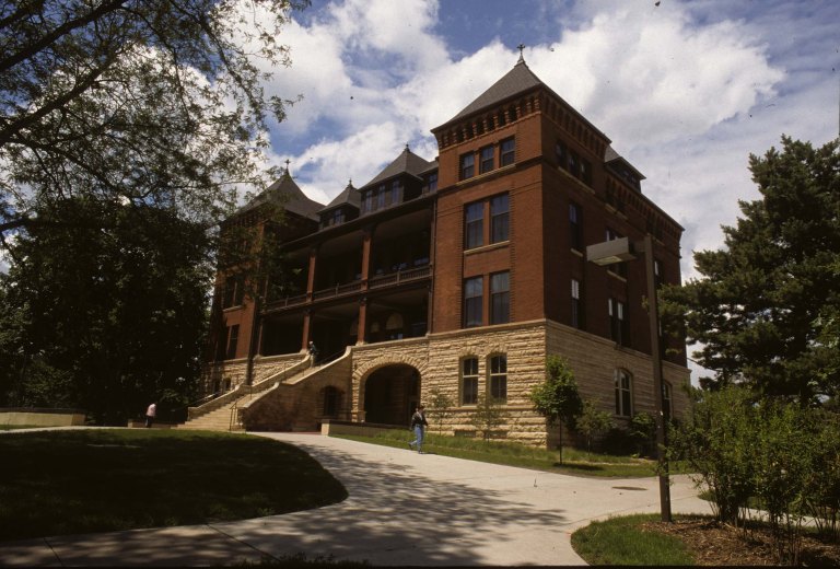 Colored image of Catt Hall at Iowa State University