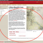 Screenshot from the Iowa State's Online Exhibit's website