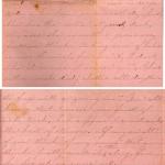 Scan of letter from S.U. to "Dear Sister" in 1859